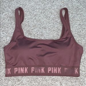 Pink Sports Bra w/ removable padding